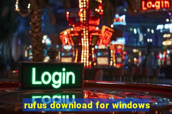 rufus download for windows